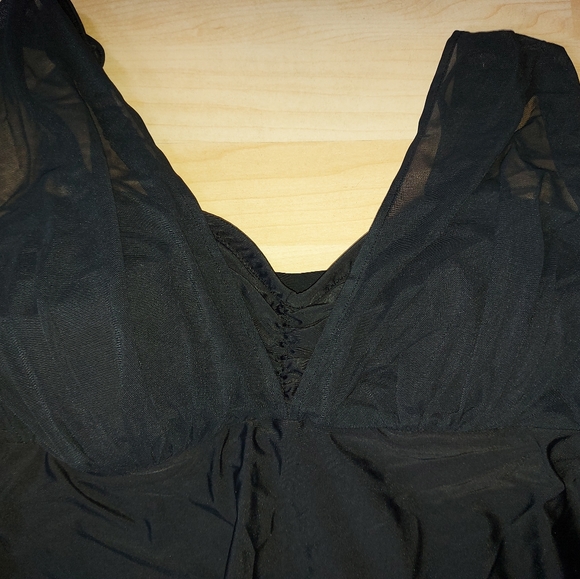 Cactus Black Mesh Swim Top - Picture 2 of 6